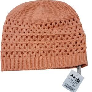 💕 NWT Charlotte Russe Peach Orange Knitted Beanie Hat